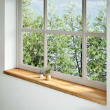 Vidaxl vensterbanken 2 st 160x25x2 cm massief eikenhout lichtbruin