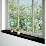 Vidaxl vensterbanken 2 st 140x15x2 cm massief eikenhout donkerbruin