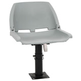 Vidaxl 2-delige bootstoelenset inklapbaar 48x51x41 cm grijs