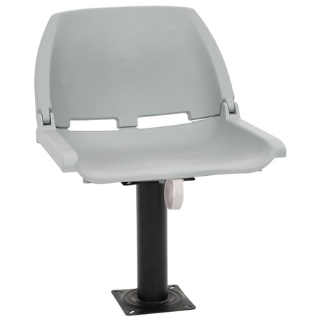 Vidaxl 4-delige bootstoelenset inklapbaar 48x51x41 cm grijs