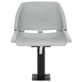 Vidaxl 4-delige bootstoelenset inklapbaar 48x51x41 cm grijs