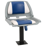 Vidaxl 2-delige bootstoelenset inklapbaar 48x51x41 cm blauw en wit