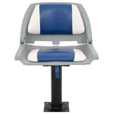 Vidaxl 2-delige bootstoelenset inklapbaar 48x51x41 cm blauw en wit