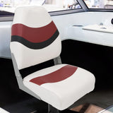 Vidaxl bootstoelen 2 st inklapbaar met hoge rugleuning 44x38x55 cm