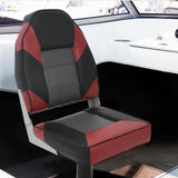 Vidaxl bootstoelen 2 st inklapbaar met hoge rugleuning 39x43x58 cm