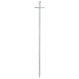 Vidaxl tentharingen 24 st ø6 mm 29,5 cm gegalvaniseerd staal