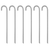 Vidaxl tentharingen 6 st ø12 mm 41,5 cm gegalvaniseerd staal