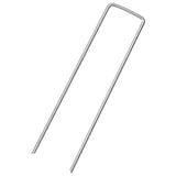 Vidaxl grondharingen 25 st u-vormig 15x3,5 cm gegalvaniseerd staal