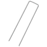 Vidaxl grondharingen 50 st u-vormig 15x3,5 cm gegalvaniseerd staal
