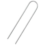 Vidaxl grondharingen 25 st u-vormig 15x3,5 cm gegalvaniseerd staal