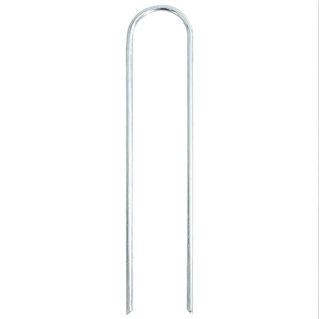 Vidaxl grondharingen 50 st u-vormig 20x3,5 cm gegalvaniseerd staal