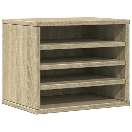 VidaXL Bureau organiser 36x26x29,5 cm bewerkt hout sonoma eikenkleurig