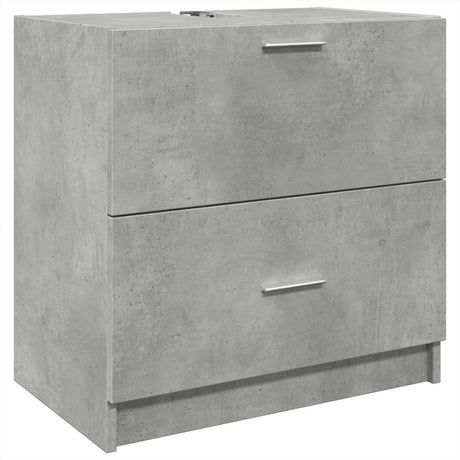 Vidaxl wastafelkast 59x37x59 cm bewerkt hout betongrijs