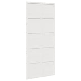 Vidaxl schuifdeur 90x208 cm massief grenenhout wit