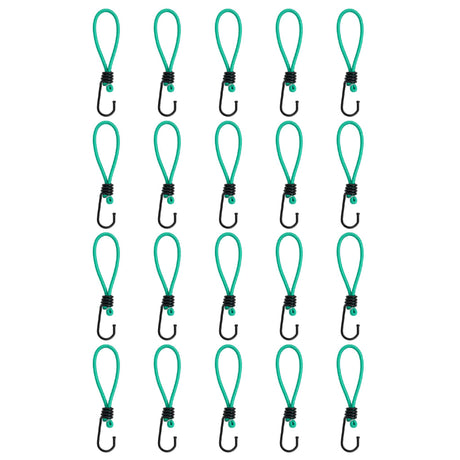 Vidaxl spanelastieken met haken 20 st 15 cm