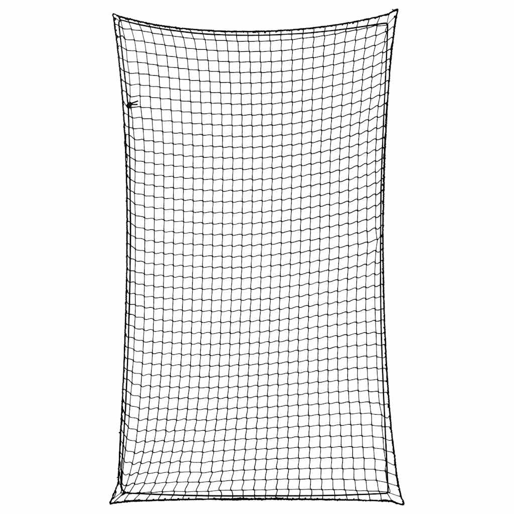 Vidaxl aanhangwagennet elastisch touw 2,1x1,25 m polypropeen zwart