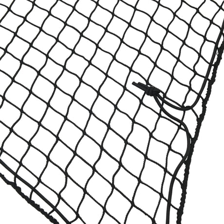 Vidaxl aanhangwagennet elastisch touw 2,2x1,5 m polypropeen zwart