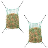 Vidaxl hooinetten 2 st 90x60 cm rechthoekig polypropeen groen