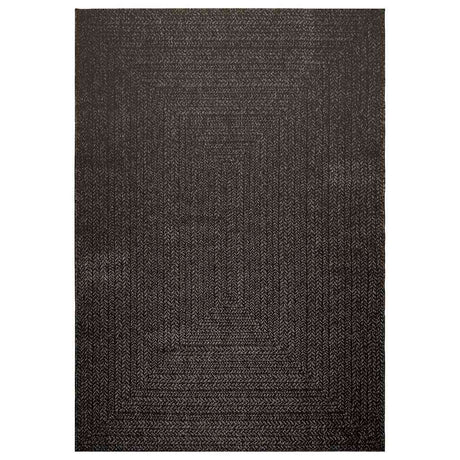 Vidaxl vloerkleed zizur binnen en buiten 160x230cm jute look antraciet