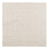 Vidaxl vloerkleed zizur room binnen en buiten 120x120 cm jute look