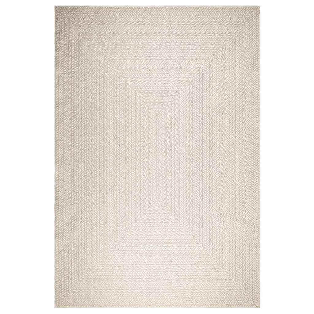 Vidaxl vloerkleed zizur room binnen en buiten 240x340 cm jute look