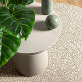 Vidaxl vloerkleed zizur crème binnen en buiten ø 90 cm jute look