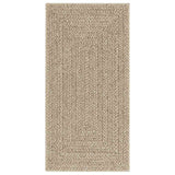 Vidaxl vloerkleed zizur beige binnen en buiten 60x110 cm jute look