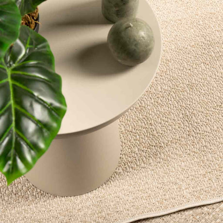 Vidaxl vloerkleed zizur beige binnen en buiten 80x150 cm jute look