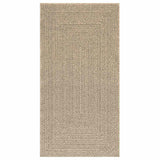 Vidaxl vloerkleed zizur beige binnen en buiten 80x150 cm jute look