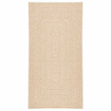 Vidaxl vloerkleed zizur beige binnen en buiten 80x150 cm jute look