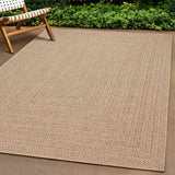 Vidaxl vloerkleed zizur beige binnen en buiten 80x200 cm jute look