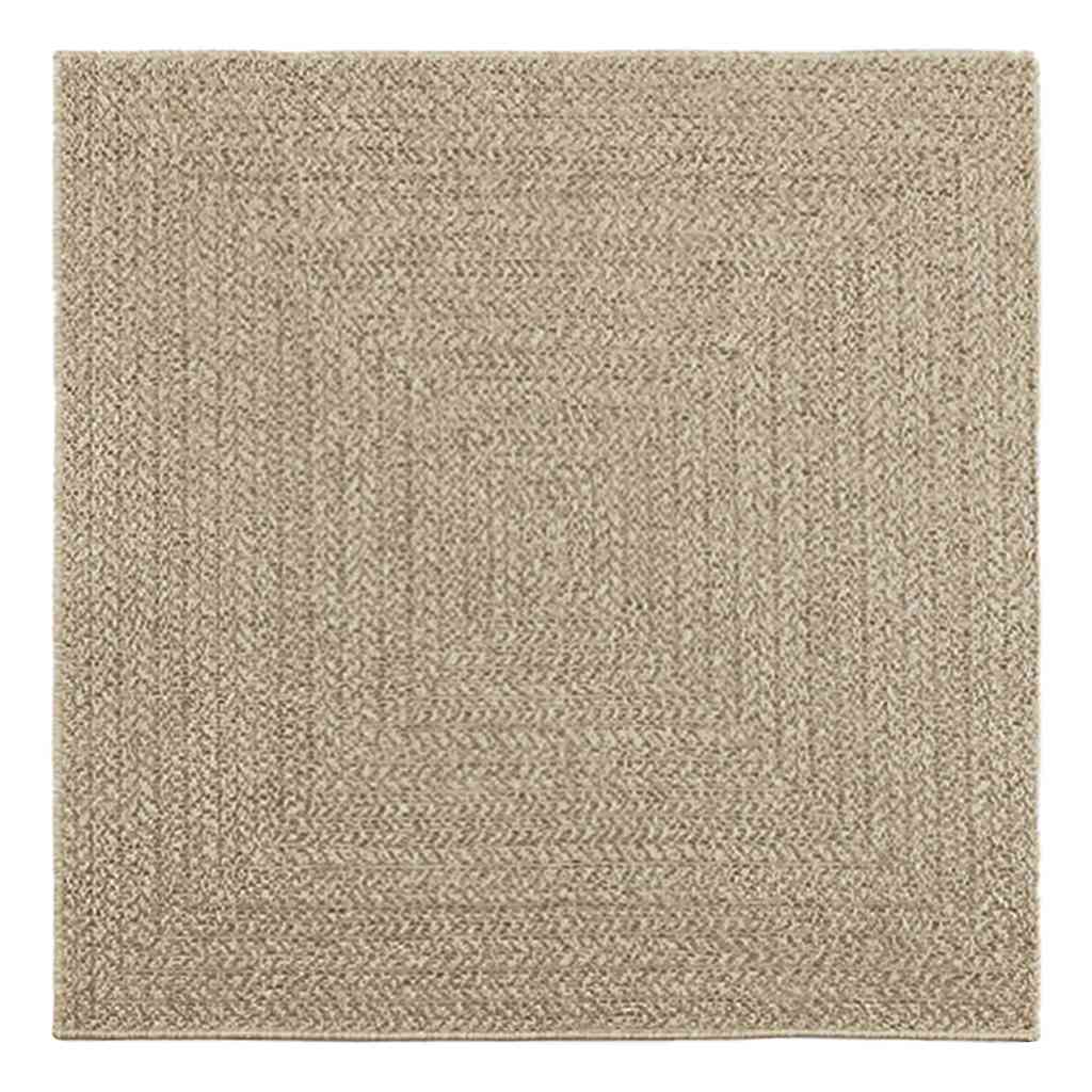 Vidaxl vloerkleed zizur beige binnen en buiten 120x120 cm jute look