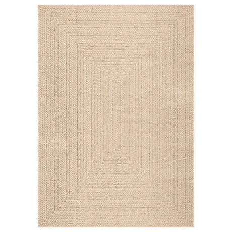 Vidaxl vloerkleed zizur beige binnen en buiten 200x290 cm jute look