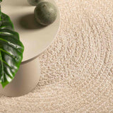 Vidaxl vloerkleed zizur beige binnen en buiten 80x150 cm jute look
