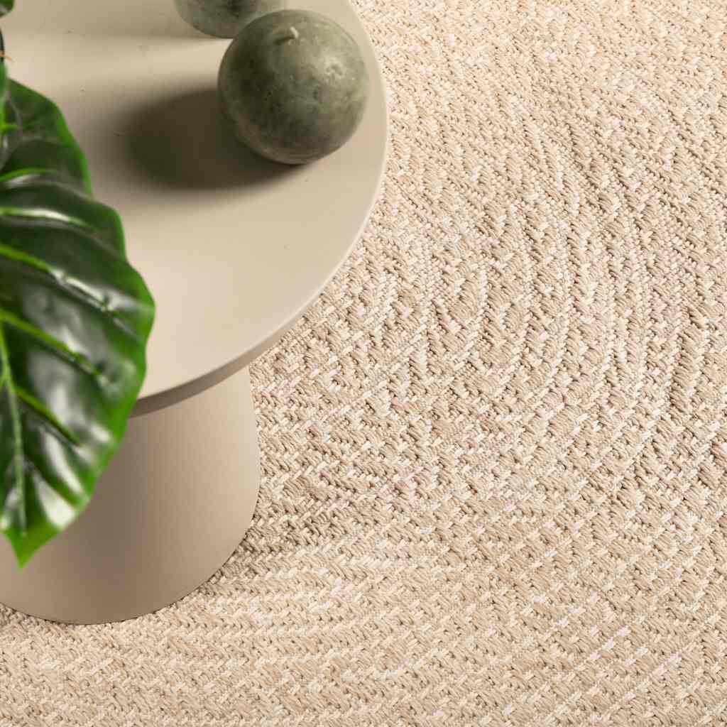Vidaxl vloerkleed zizur beige binnen en buiten 160x230 cm jute look