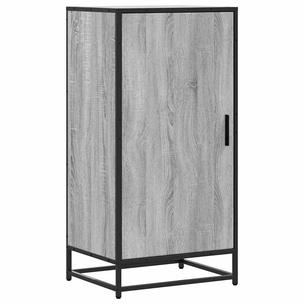 Vidaxl schoenenrek 48x38x97,5 cm bewerkt hout grijs sonoma eikenkleur