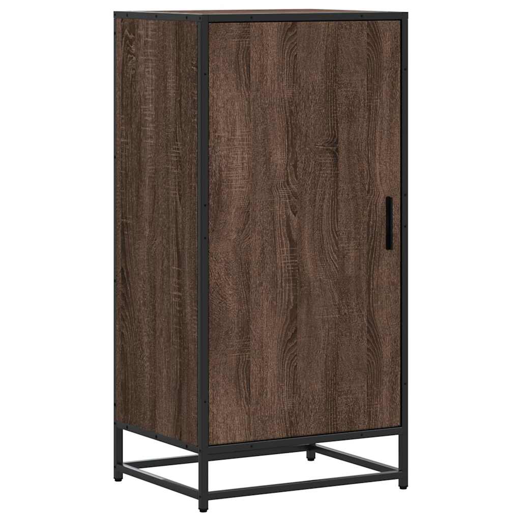 Vidaxl schoenenrek 48x38x97,5 cm bewerkt hout bruin eikenkleurig