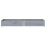 Vidaxl plantenbak 150x100 cm massief grenenhout grijs