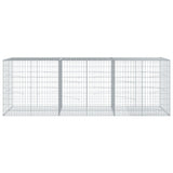 VidaXL Schanskorf 300x100x100 cm gegalvaniseerd ijzer zilverkleurig