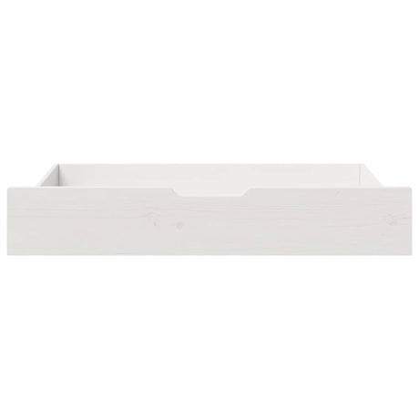 Vidaxl bedlades 2 st 90x55x17 cm massief grenenhout wit
