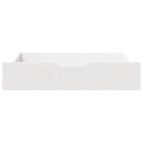 Vidaxl bedlades 2 st 80x55x17 cm massief grenenhout wit