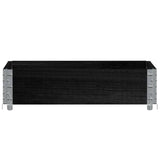 Vidaxl palletopzetrand 80x60 cm massief grenenhout zwart