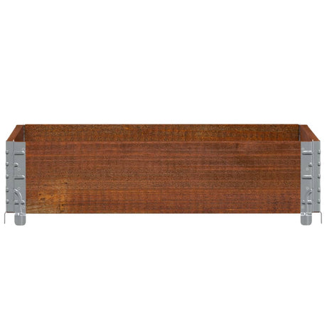 Vidaxl palletopzetrand 80x60 cm massief grenenhout bruin