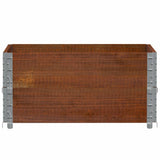 Vidaxl palletopzetranden 2 st 80x60 cm massief grenenhout bruin