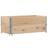 Vidaxl palletopzetranden 2 st 100x50 cm massief grenenhout