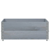 Vidaxl palletopzetranden 2 st 100x100 cm massief grenenhout grijs