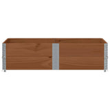 Vidaxl palletopzetranden 2 st 150x100 cm massief grenenhout bruin