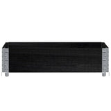 Vidaxl plantenbak 80x60 cm massief grenenhout zwart