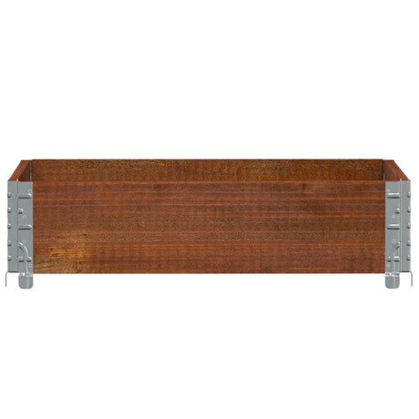 Vidaxl plantenbak 80x60 cm massief grenenhout bruin
