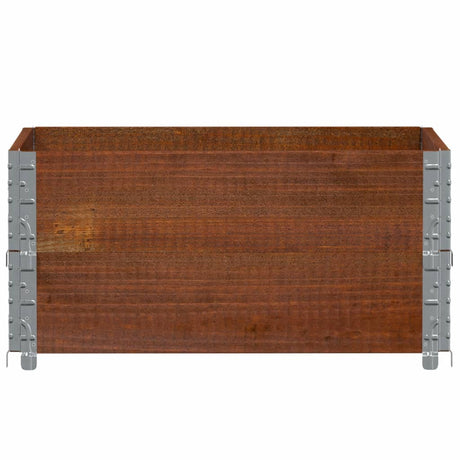 Vidaxl plantenbak 80x60 cm massief grenenhout bruin